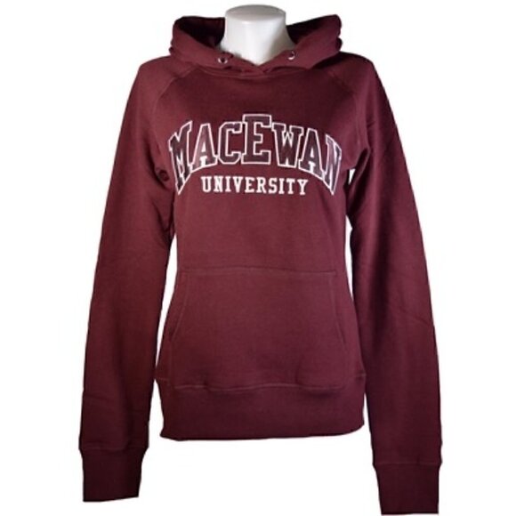 BURGUNDY HARVARD CLASSIC CAMPUS HOODIE | SWEATS | MACEWAN UNIVERSITY LOGO | MARO - Picture 1 of 9
